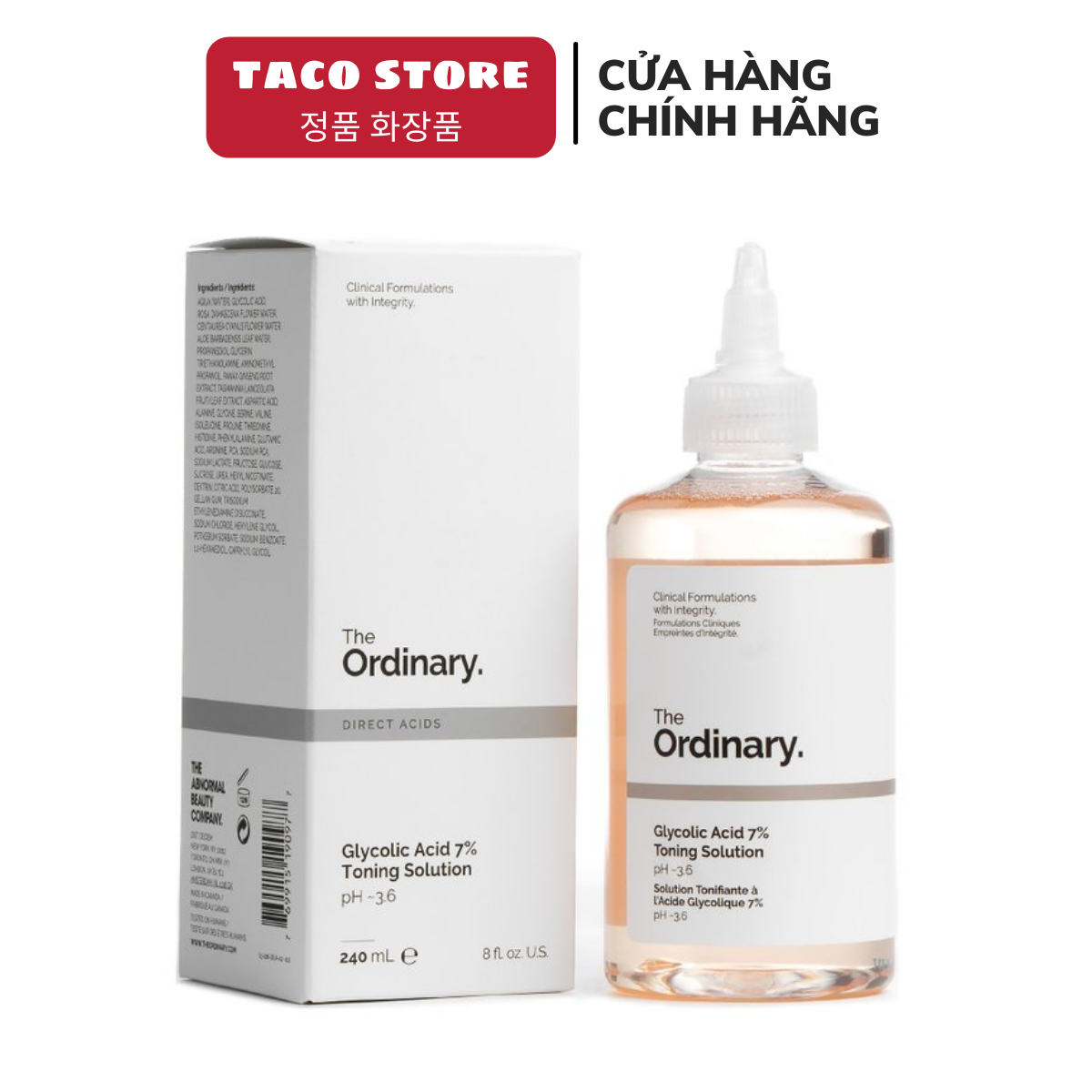 Nước Hoa Hồng The Ordinary Glycolic Acid 7% Toning Solution Ph~3.6