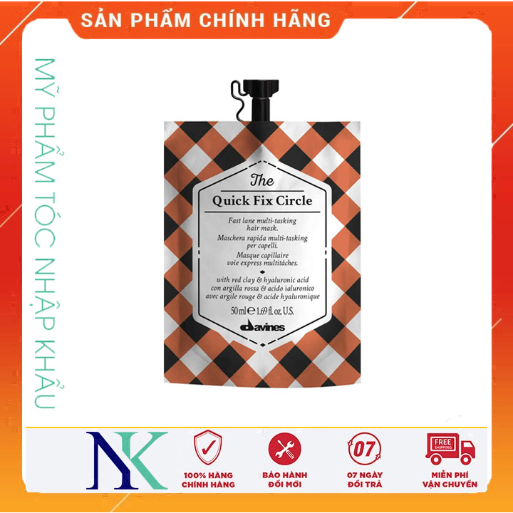 [Hcm]Mặt Nạ Davines Phục Hồi Tóc Nhanh The Quick Fix Cirle 50Ml