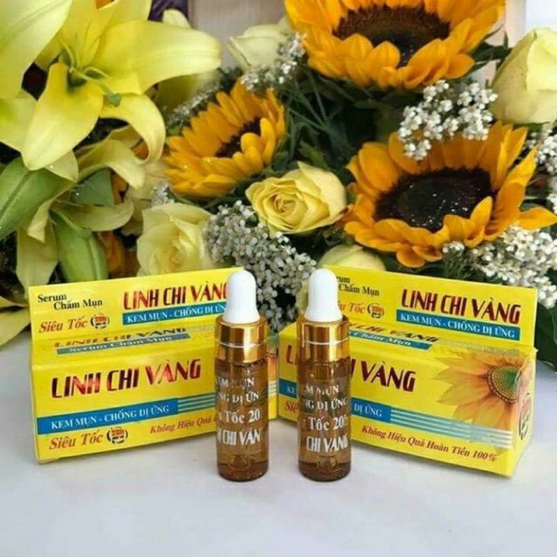 [HCM]Serum Chấm Mụn – Linh Chi Vàng