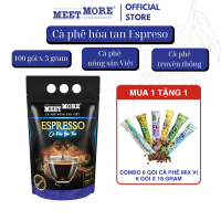 Bịch Cà Phê Hòa Tan Espresso Meet More (100 Gói/3Gram) - Cà Phê Truyền Thống