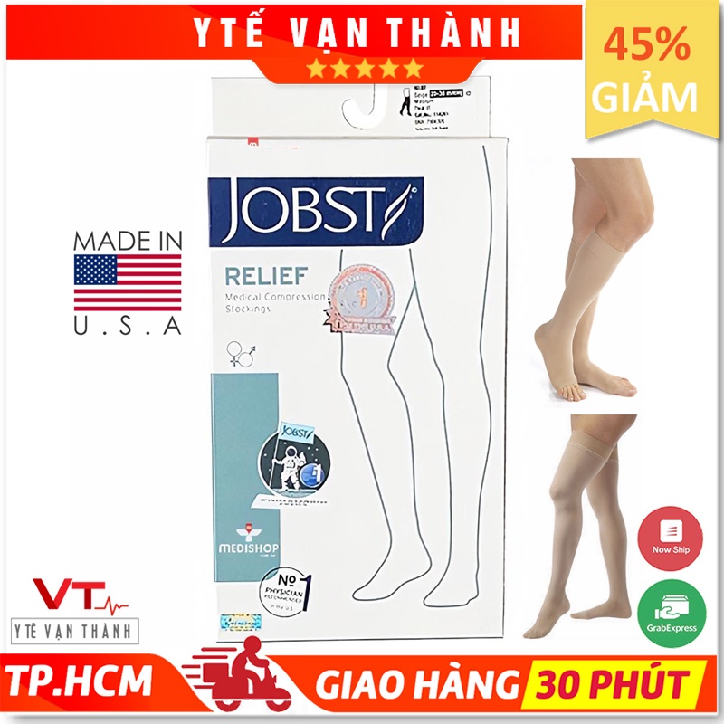 ✅ [Thật - Chính Hãng] Vớ Suy Giãn Tĩnh Mạch (Tất Y Khoa) - Jobst Relief 100% Usa Vt0041 [ Y Tế Vạn Thành ]