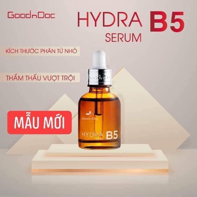 [HÀNG NHẬP KHẨU] Serum Dưỡng Ẩm Phục Hồi Làm Trắng Sáng Da Mờ Thâm Sạm Nám Cấp Nước Chống Lão Hóa Da GOODNDOC HYDRA B5 30ml