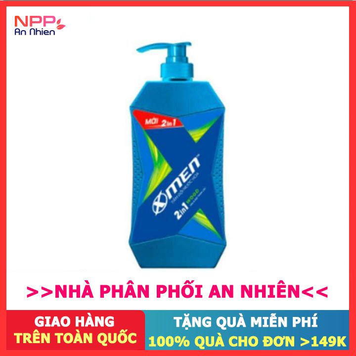 Tắm Gội Nước hoa X Men 2in1 Sport Wood 650g- NPP AN NHIÊN