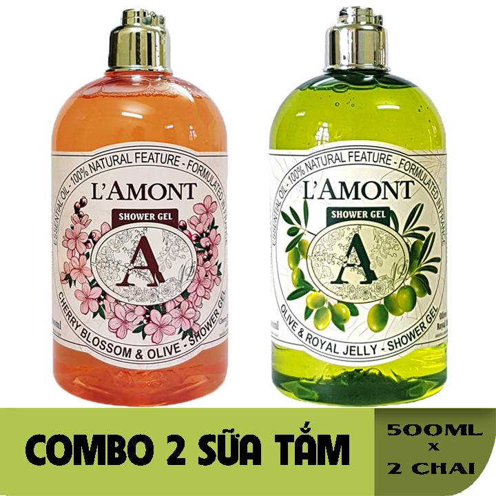 [Hcm]2 Chai Sữa Tắm Lamont En Provence Hương Hoa Anh Đào Và Hương Olive 500Ml/Chai