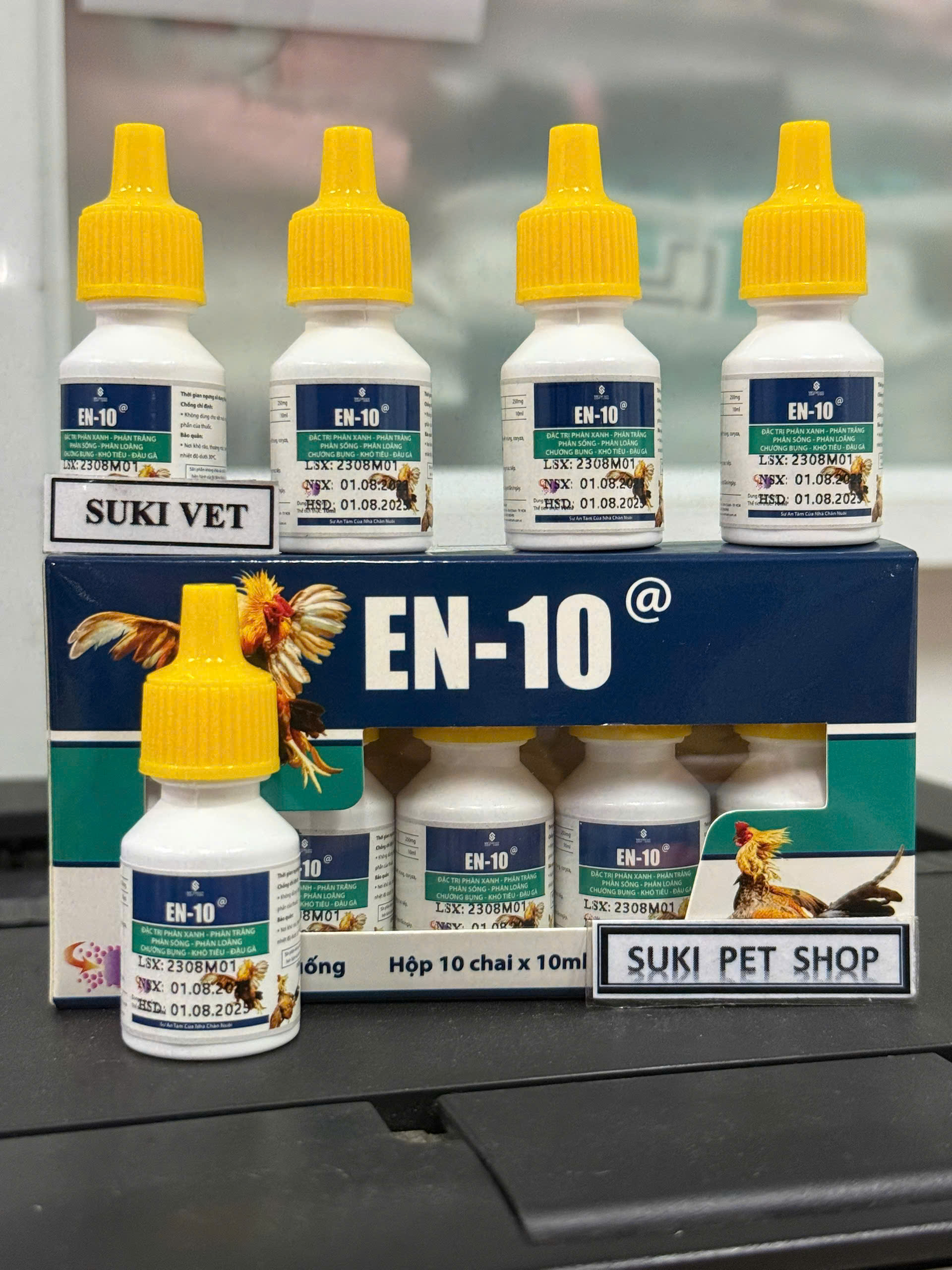 EN-10 - (10ml) - SẢN PHẨM DÀNH CHO GÀ CHIM VÀ CÁC LOẠI GIA CẦM - HỖ TRỢ TIÊU HÓA HẾT TIÊU CHẢY... - 
