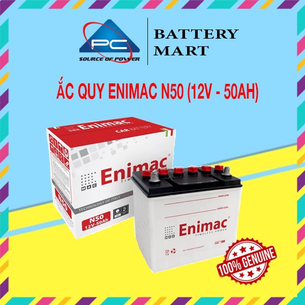 Bình Ắc Quy ENIMAC N50 (12V-50Ah)