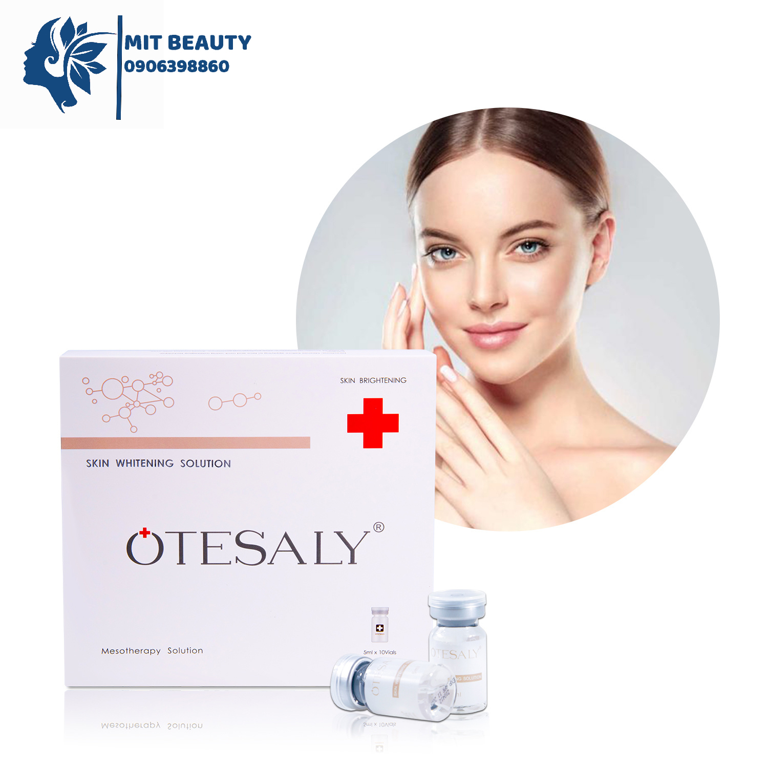 Mesotherapy Otesaly Arbutin - Tinh chất Giảm Thâm Nám Đinh Tàn Nhang Trắng Da 5ml cấy meso hộp 10 lọ