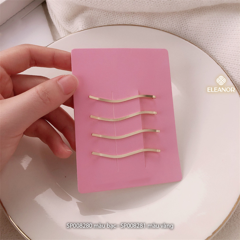 Set kẹp tóc nữ Eleanor Accessories kẹp tăm gợn sóng basic phụ kiện tóc 8281