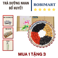 [Mua 1 tặng 3] Trà dưỡng nhan bổ huyết robimart (táo đỏ thái lát dâu tằm hắc kỷ tử kỷ tử đỏ đường phèn) - hộp 10 2030 gói