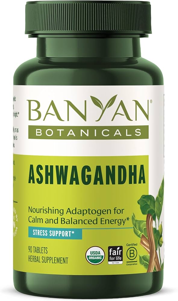 Viên sâm ấn ashwagandha hữu cơ Banyan Organic Ashwagandha 90 viên