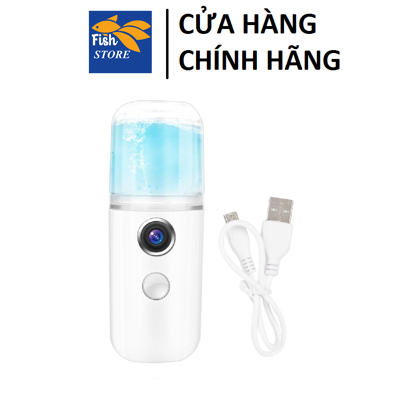 (Có Quà Tặng) Máy Phun Sương Cầm Tay Xịt Khoáng Nano – Bản Full Phụ Kiện Cáp Sạc – Cấp Ẩm Dưỡng Da Bổ Sung Khoáng