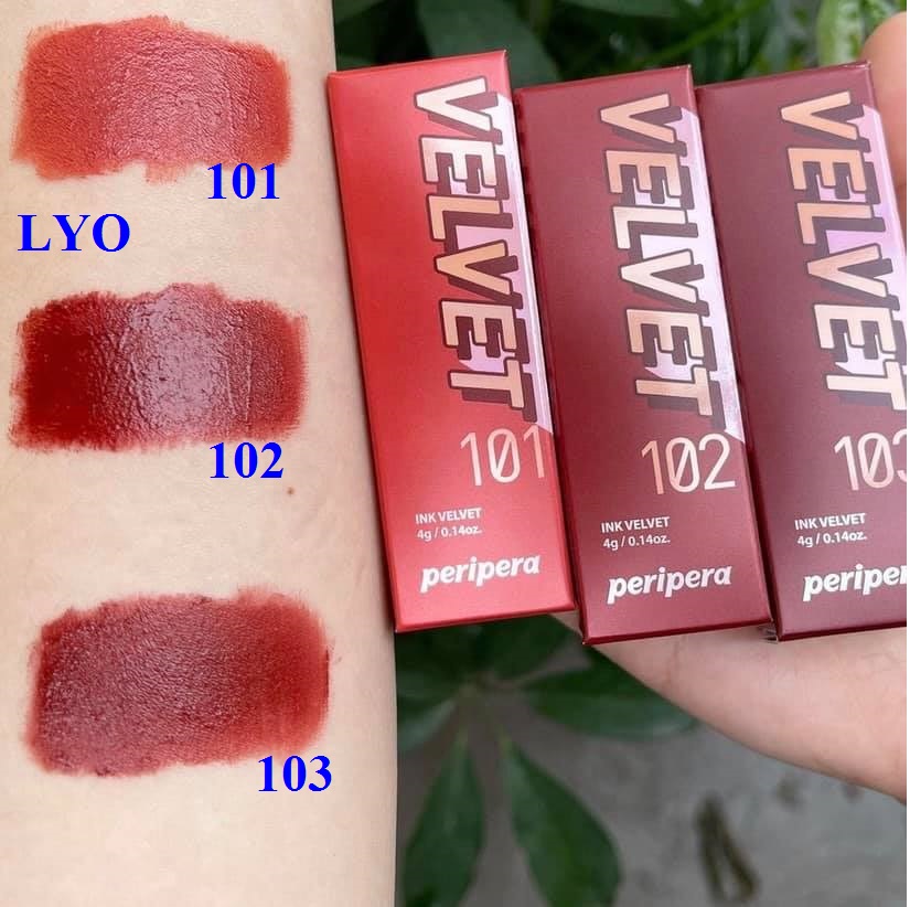 Son Kem Ink Peripera Velvet 14 – 101 – 102 – 103 – Lyo Shop
