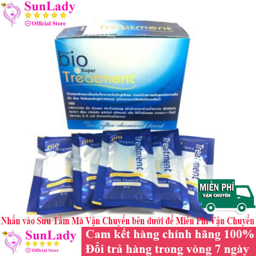 Hộp 24 Gói Ủ Tóc Bio Super Treatment 30Ml Thái Lan Hàng Chuẩn - Dưỡng Tóc Phục Hồi Tóc Xơ Yếu Gãy Rụng Hư Tổn - Giúp Tóc Khoẻ Bồng Bềnh Suôn Mềm.