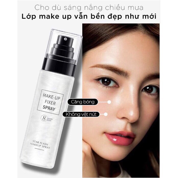 [Big Sale]Xịt Khoá Make Up Xịt Khoá Nền Giữ Lớp Nền Lâu Trôi Suốt Nhiều Giờ Liền Mà Không Bị Xuống Tone Nền Xịt Giữ Ẩm Kìm Dầu Suốt 12H