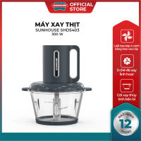[TẶNG LƯỠI ĐÁNH RUỐC MÃ 350W ] Máy xay thịt SUNHOUSE SHD5403/SHD5405 công suất 300W/350W dung tích 1.8L - 03 chế độ xay nhuyễn tiện lợi - Cối thủy tinh an toàn cho sức khỏe