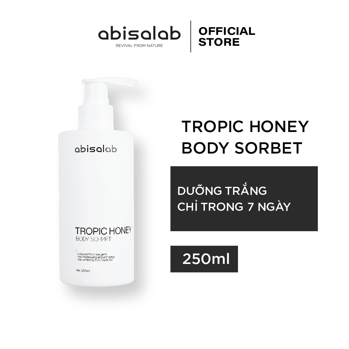 Tropic Honey Body Sorbet 250Ml - Sữa Dưỡng Thể Trắng Da (Abisalab)