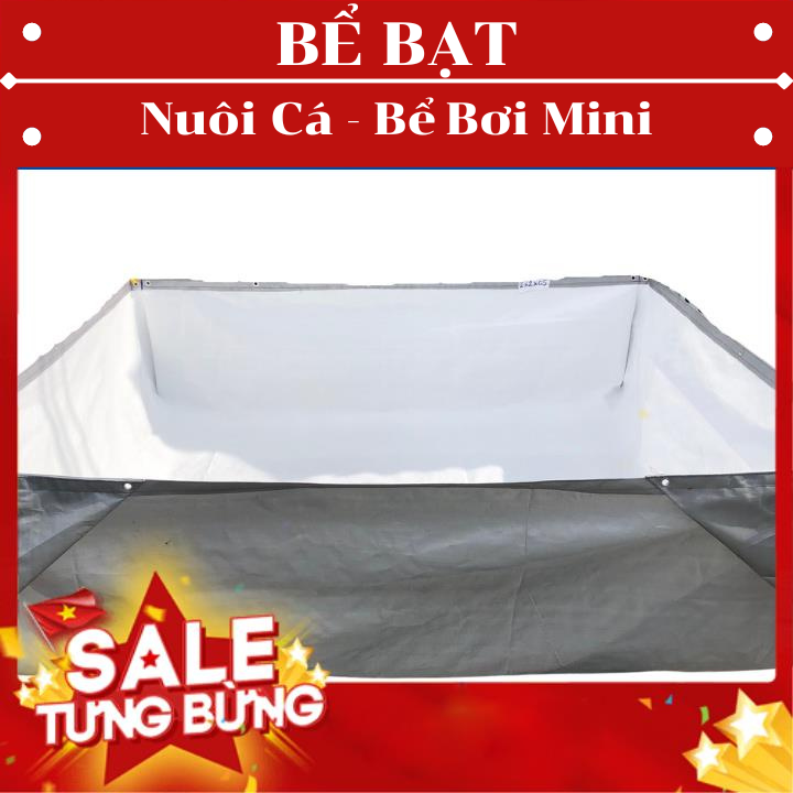 Bể Bạt Hàn Quốc Nam Việt - nuôi ốc  cá  chứa nước  hồ bơi trẻ em tại nhà  - Màu Bạc