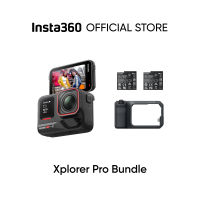 Insta360 Ace Pro 2 Dual Battery Xplorer Bundle - 8K Waterproof Action Camera Co-Engineered with Leica 1/1.3″ Sensor Dual AI Chip Leading Low Light Superior Audio Flip Screen & AI Editing for Vlogs Motorcycling & More