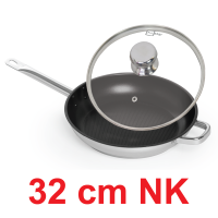 Chảo chống dính có nắp inox 430 cao cấp FiveStar 3 đáy ( 16cm / 20cm / 22cm /24cm /26cm / 28cm / 30cm /32cm ) - chảo bếp từ cao cấp - Shop Bếp Xinh