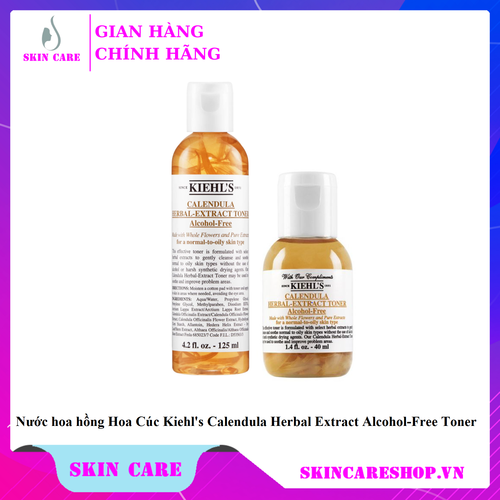 [Hcm]Nước Hoa Hồng Kiehl’s Calendula Herbal Extract Toner