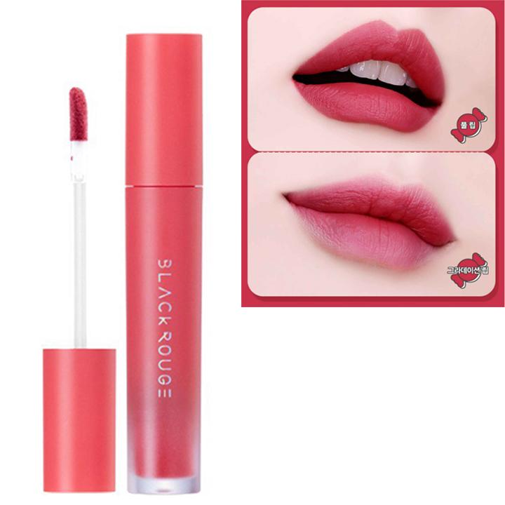 Son kem lì Black Rouge Air Fit Velvet Tint Hàn Quốc 4ml (S04 Cherry Berry: hồng tím)