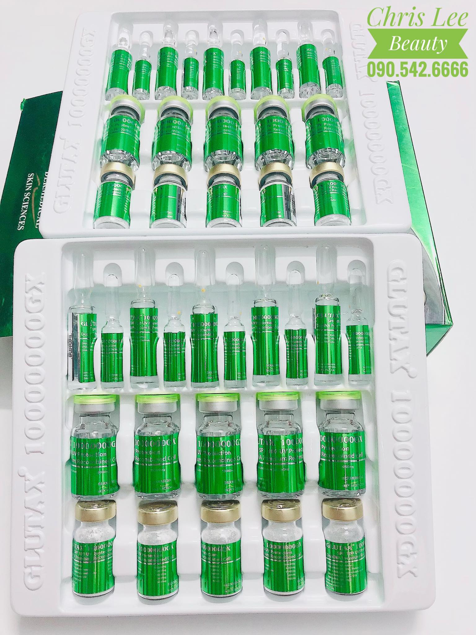 Truyền Trắng Glutax 10000000 Chính Hãng Italy Cam Kết Trắng Sau Một Liệu Trình