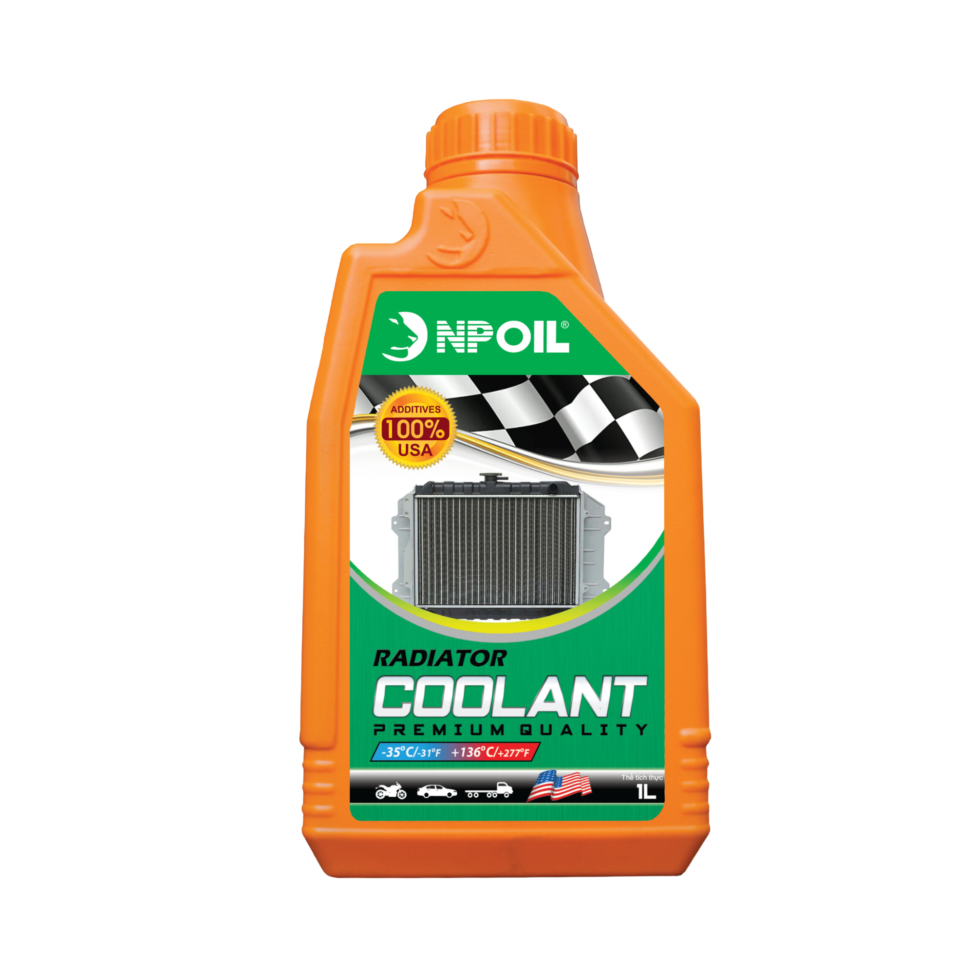 NPOIL - Nước giải nhiệt/làm mát NP COOLANT màu hồng - 1 Lít