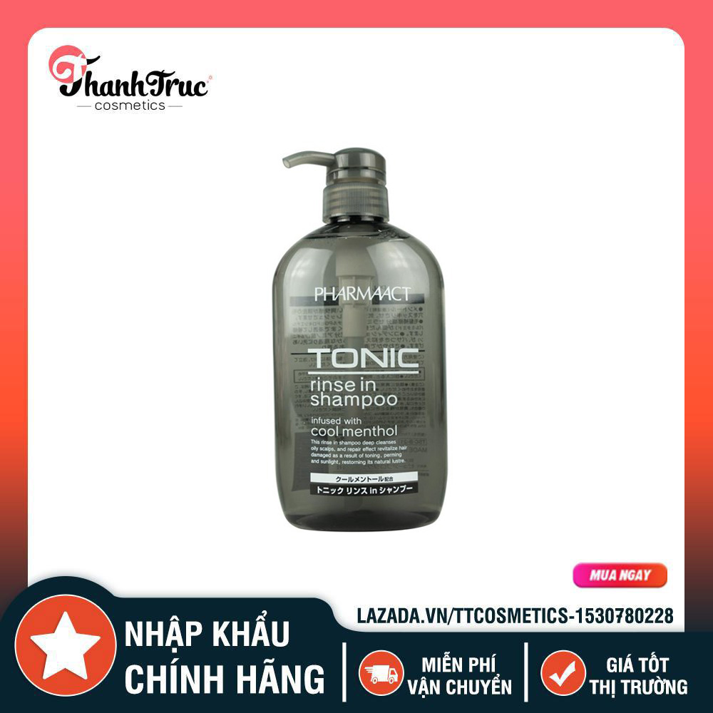 [Hcm]Dầu Gội Nam Tonic Tonic Bạc Hà 600Ml Nhật Bản