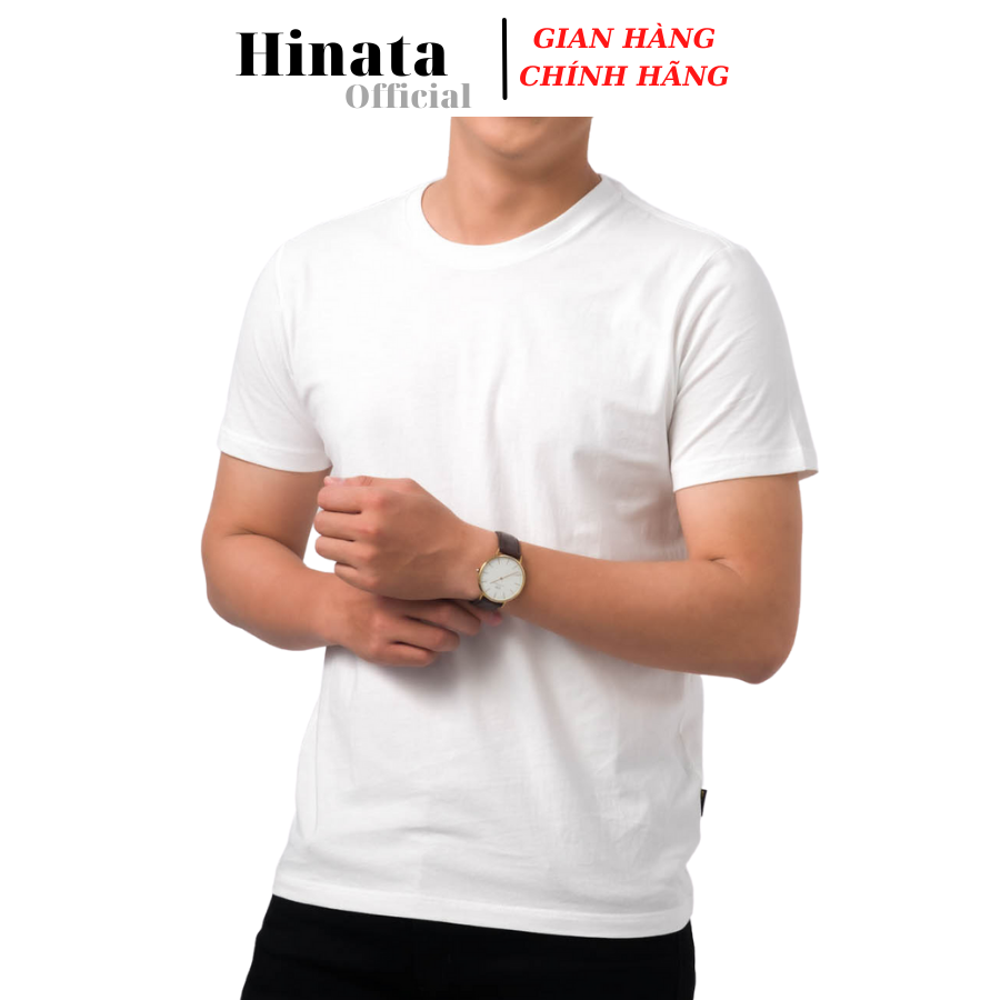 Áo thun nam Hinata cổ tròn áo phông nam chất liệu cotton cao cấp hàng hiệu thoáng mát kháng khuẩn gi