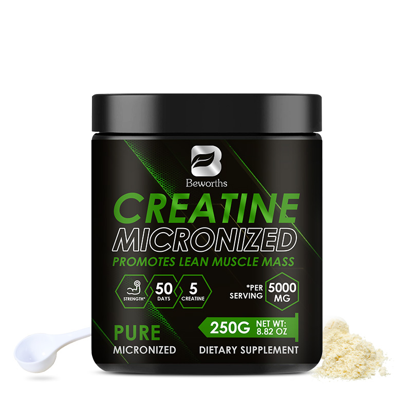 BEWORTHS Creatine Monohydrate Powder 5000mg cho chức năng năng lượng tế bào xây dựng cơ bắp trước khi tập luyện Bột protein