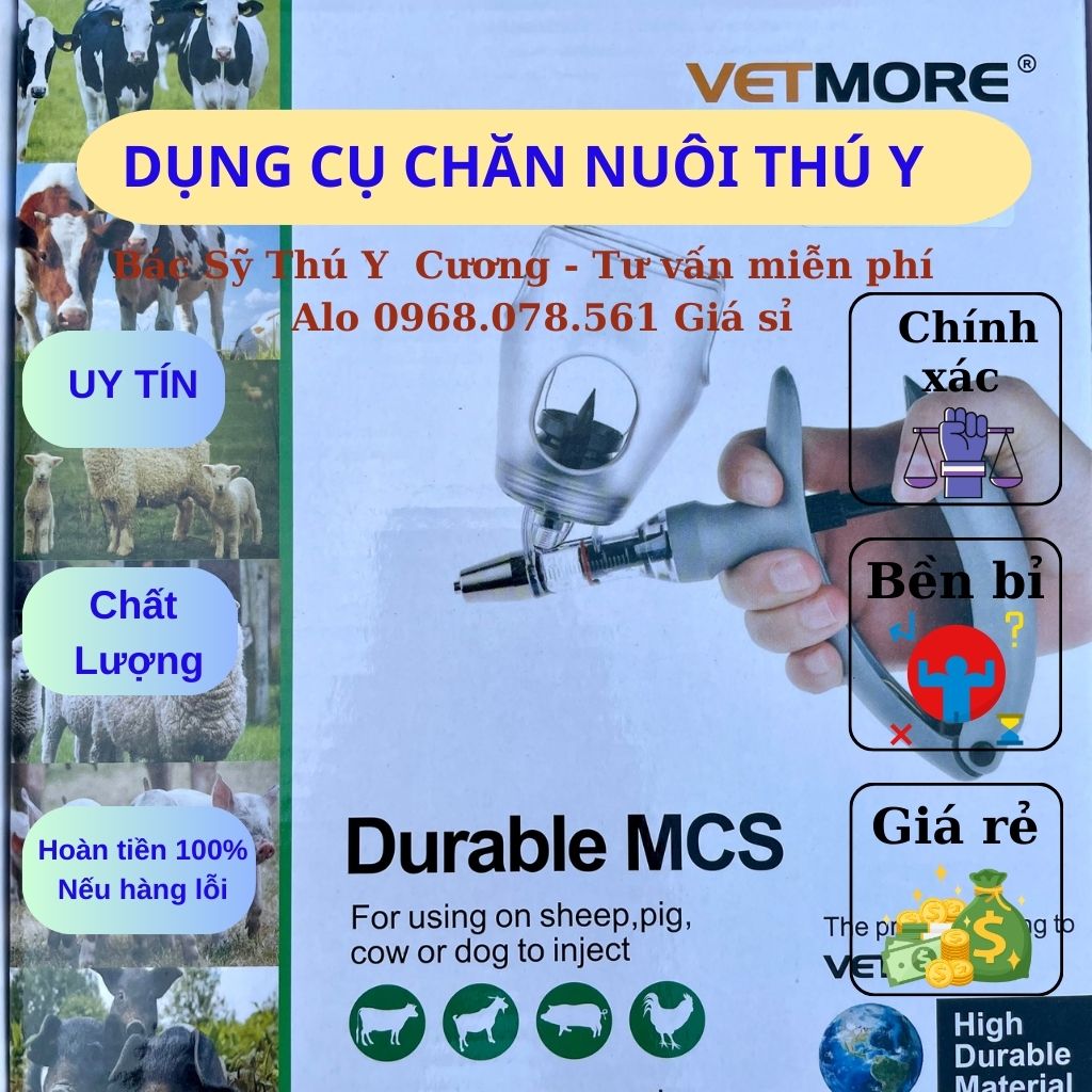 Xi lanh Tự Động VETMORE  Xilanh Tiêm Liên Tục Loại 2ml và 5ml