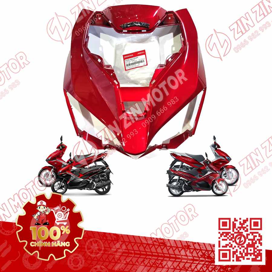 Dàn Áo AB 2016 Dàn Áo Xe Air Blade 125 2016 Đỏ Đen Phiên Bản Thể Thao Chính Hãng Honda - ZZM