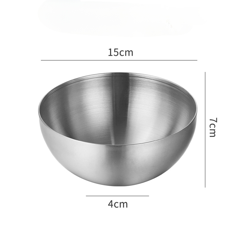 Bát Inox Đựng Salad TAMUSHOP92 Tô Mỳ Lạnh Hàn Quốc Chén Inox Ăn Cơm Trộn Bột Mạ Màu Vàng Bạc BI003