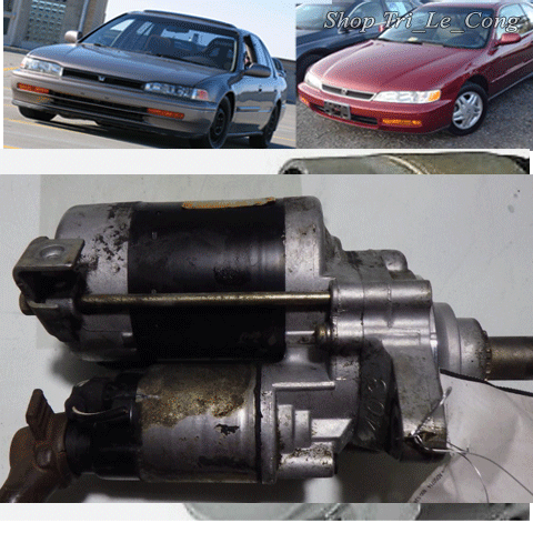 Rờ le cóc củ đề mô tơ khởi động bộ chổi quét than Accord 90-97 Honda 91 92 94 95 96 số sàn tự động c