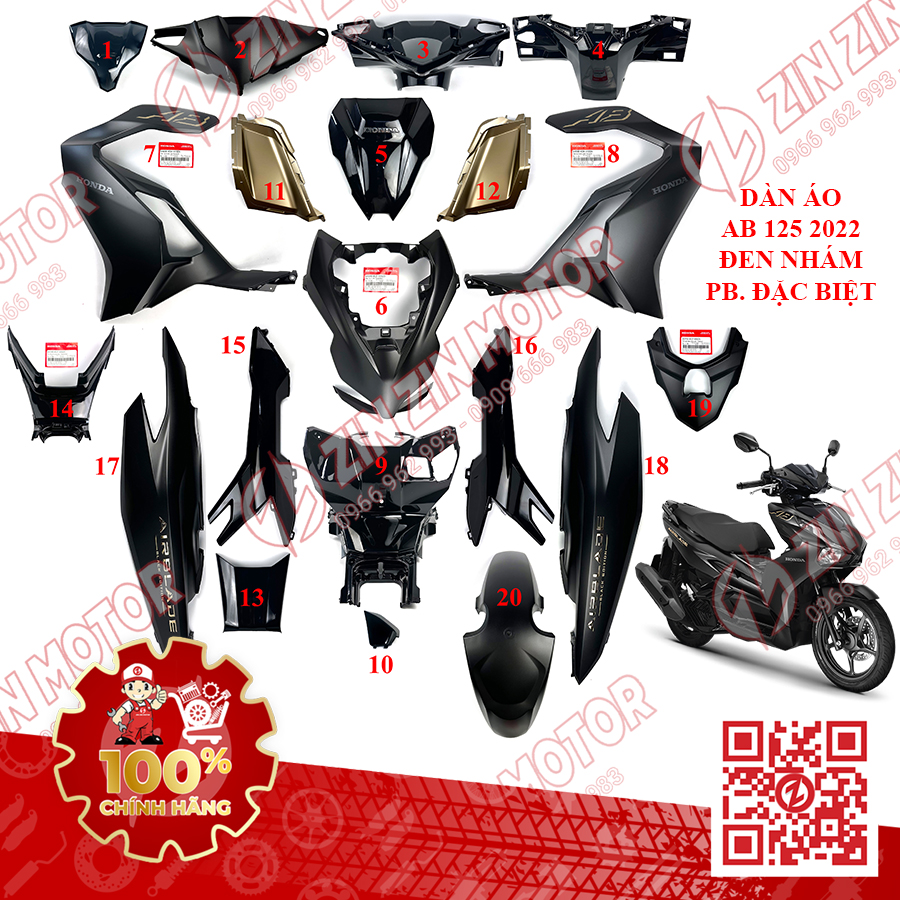 Honda Air Blade 160 2025 - Xe tay ga thể thao, động cơ 156.9cc, màu Xám đỏ/Bạc Xanh Đen/Bạc Đỏ Đen