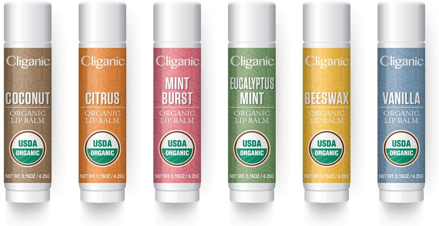 [Hcm]Son Dưỡng Môi Hữu Cơ Cao Cấp Cliganic Usda Cho Môi Khô Và Nứt Nẻ - 6 Mùi Hương – Hàng Usa