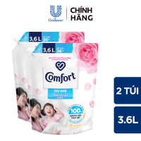Combo 2 Túi Nước Xả Vải Comfort Dịu Nhẹ Thơm Hương phấn/Dịu êm cho Cả Gia Đình 3.6L