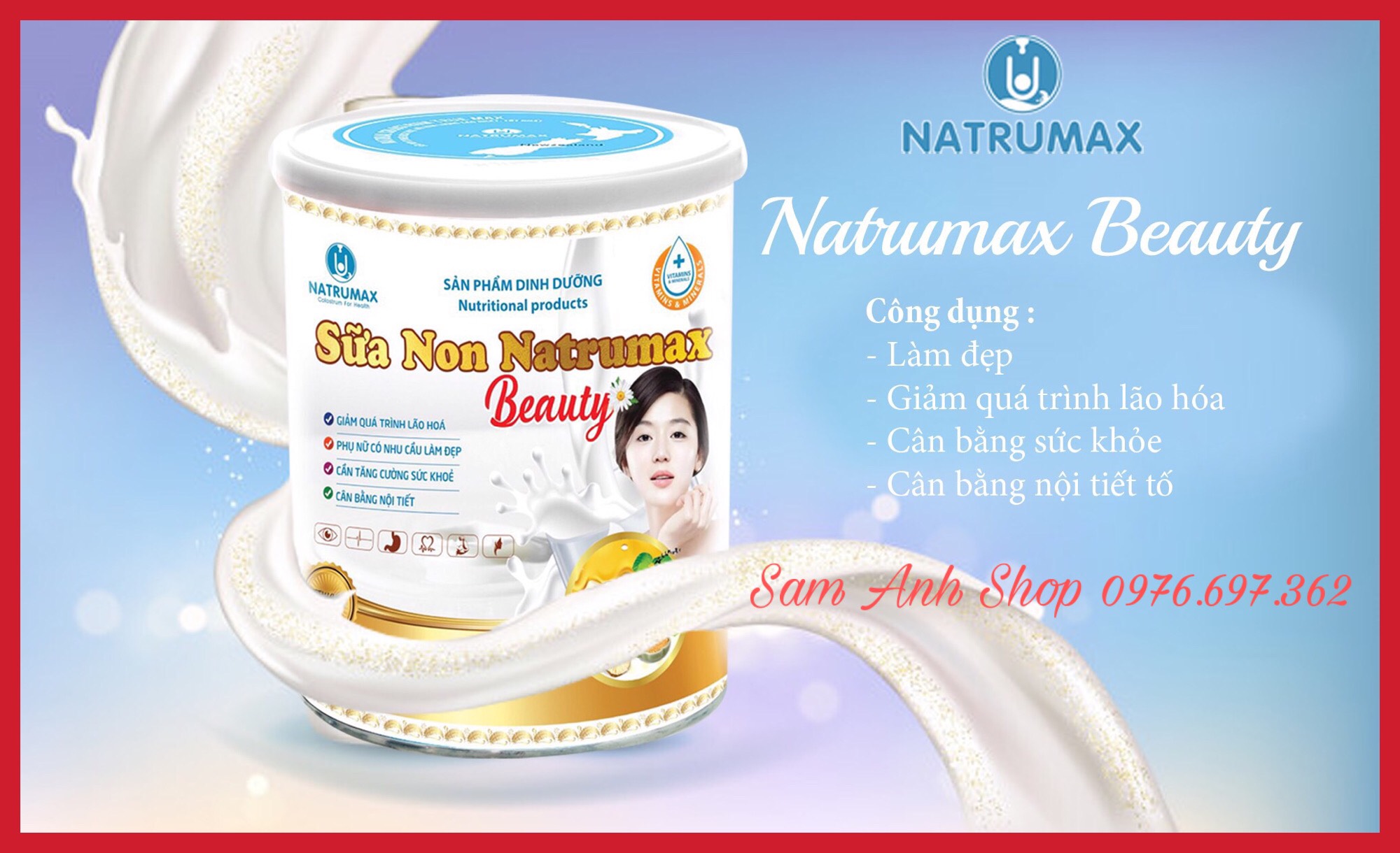 Sữa Non Natrumax Beauty Giúp Phụ Nữ Làm Đẹp Mờ Nám Sáng Da Chống Lão Hóa Cân Bằng Nội Tiết Tố Nữ Tăng Cường Sức Khỏe Kiểm Soát Cân Nặng