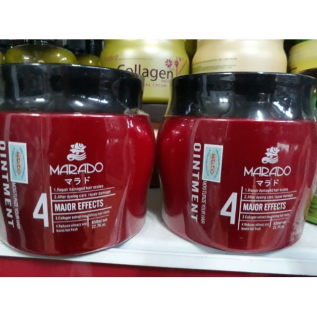 Kem Hấp Tóc Siêu Mượt Marado Màu Đỏ 650Ml