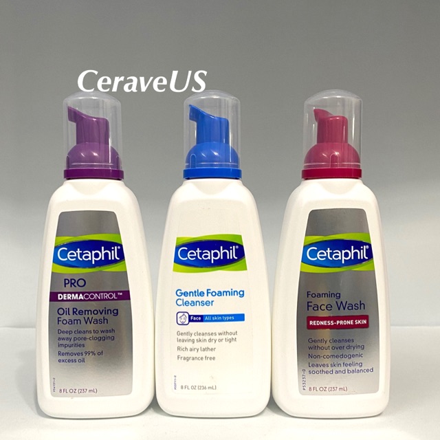Sữa Rửa Mặt Tạo Bọt Cetaphil 236-237Ml