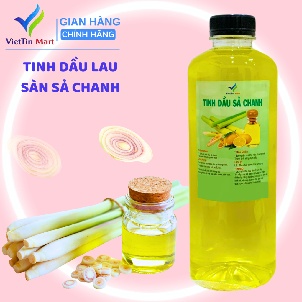 1L Tinh dầu sả Viettin Mart (lau sàn xua đuổi côn trùng)