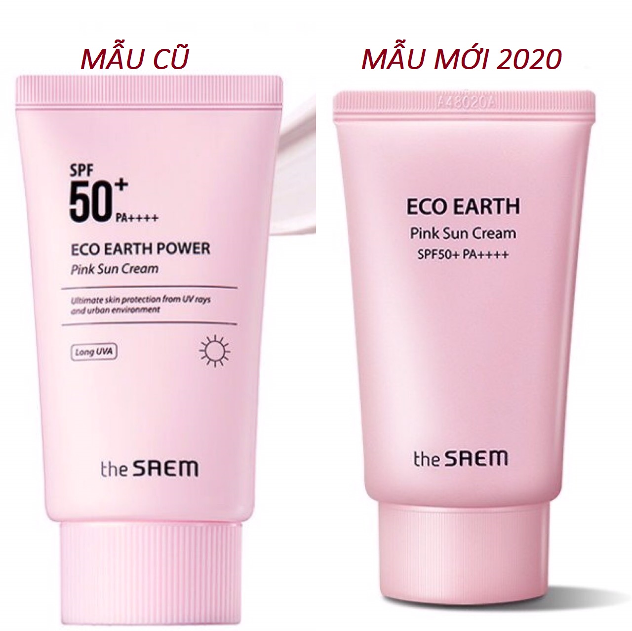 [HCM]Kem chống nắng The SAEM Eco Earth Power Sun Cream (Màu Hồng)