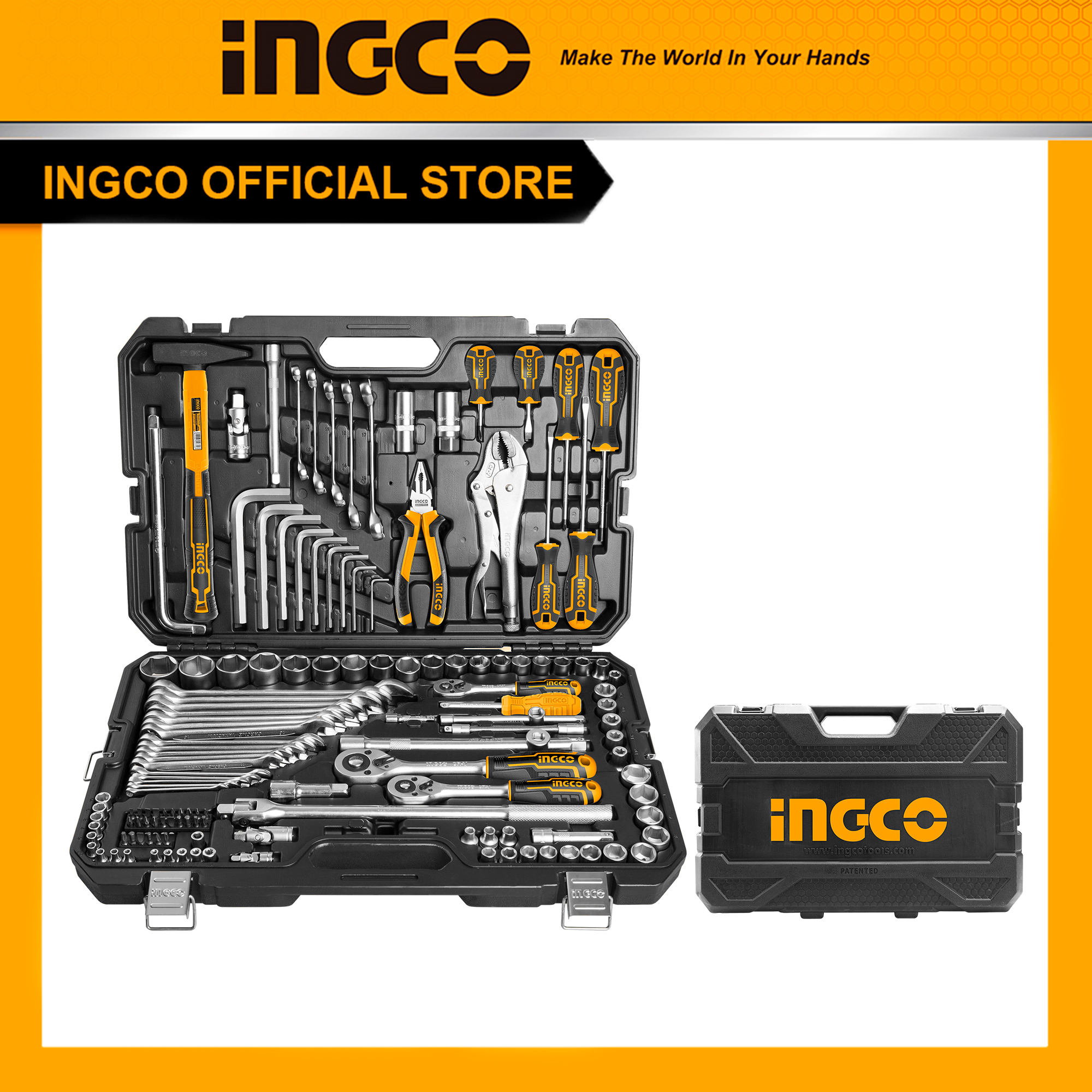INGCO HKTHP21421 Bộ 142 món công cụ kết hợp