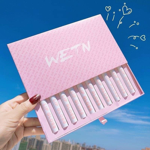 [ Miễn Phí Vận Chuyển ] Set 10 Cây Son Kem Lì Went Lip Gloss Siêu Xinh Bền Màu Mướt Môi - Hộp 10 Thỏi Son Nội Địa Trung - Son Đỏ - Son Lì - Son Cam Đất