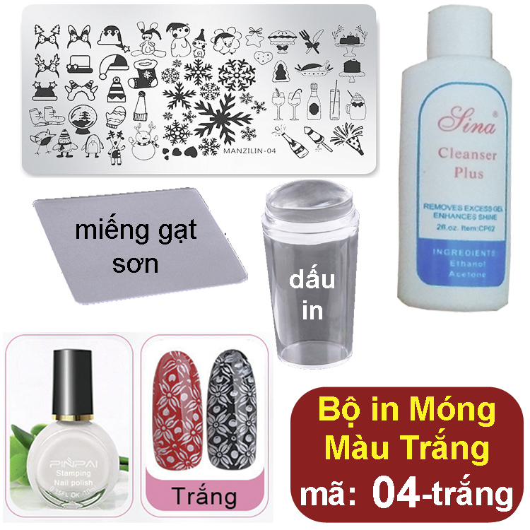 Bộ Khuôn in hình nghệ thuật lên Móng Tay (mã 04)