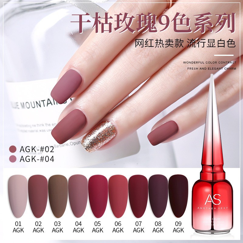 [Hcm]Sơn Gel As Bền Màu Cực Kì Mướt 15Ml (Dành Cho Tiệm Nail Chuyên Nghiệp) - Agk