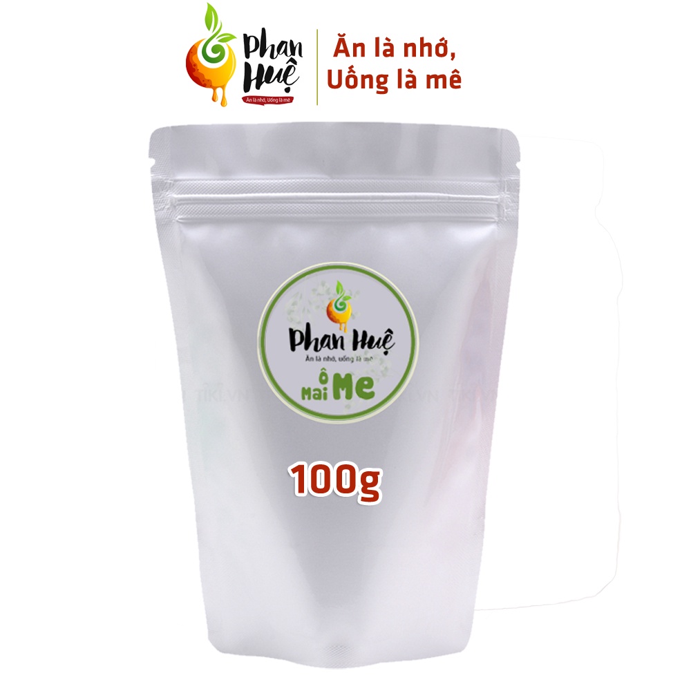 Ô mai xí muội Me Xào Cay Hà Nội Phan Huệ  túi zip 100g. Vị chua ngọt cay. Đặc sản Hà Nội. Ăn là nhớ.