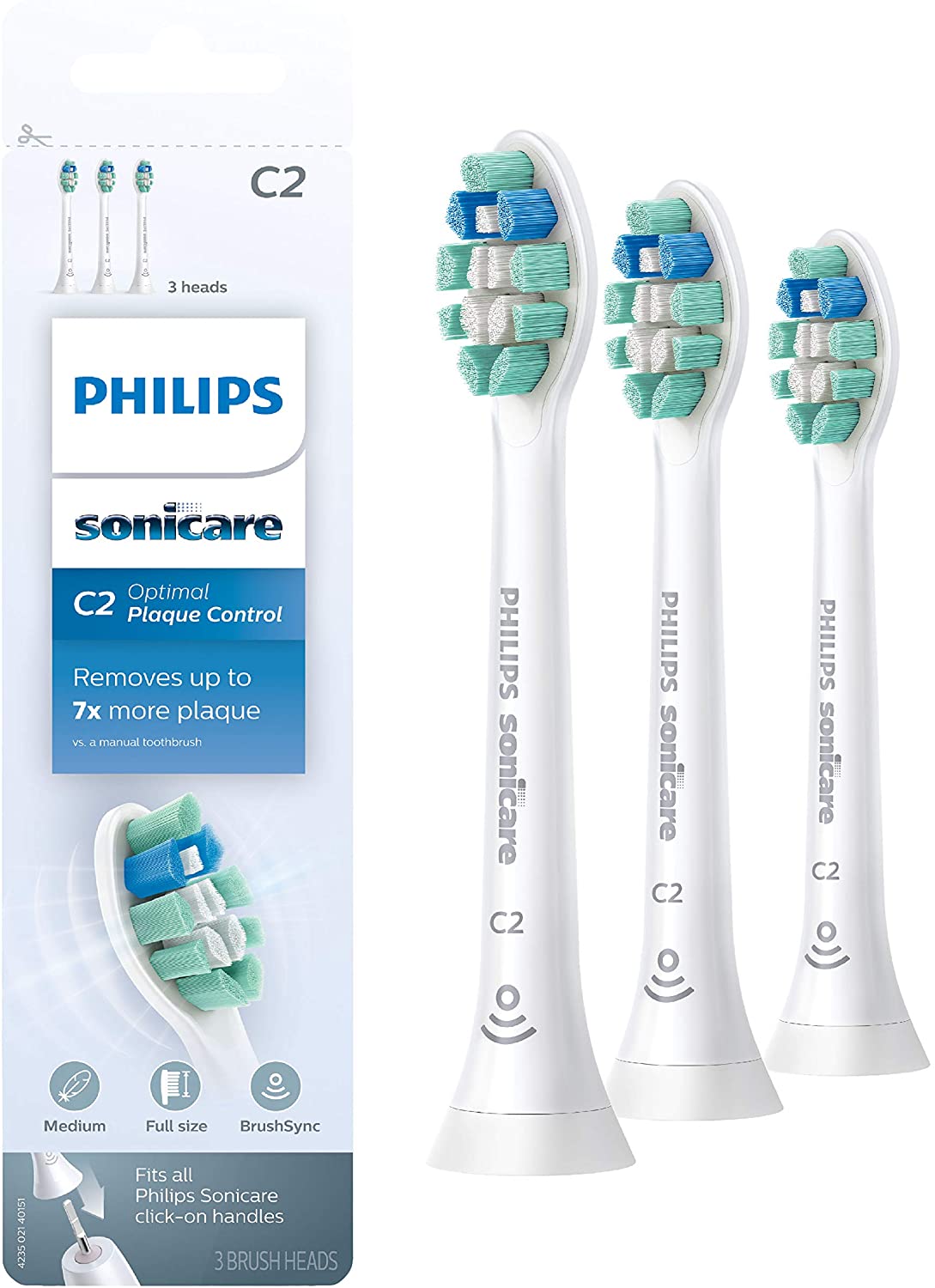 [Hcm]Set 3 Đâu Thay Bàn Chải Philips Sonicare C2 Optiaml Chính Hãng Made In Usa