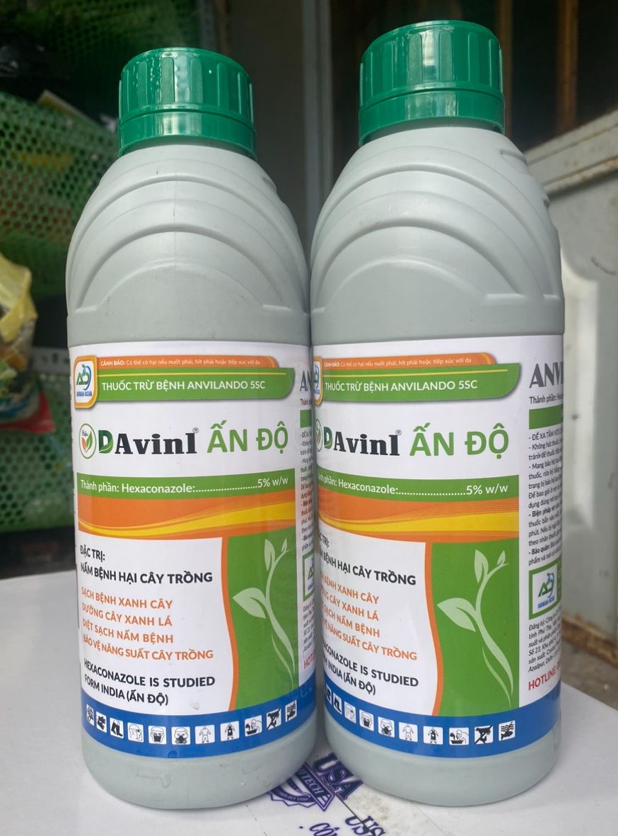 Thuốc trừ nấm bệnh ANVIL 5SC Ấn Độ hoạt chất HEXACONAZOLE chai 1l nguyên liệu ngoại nhập