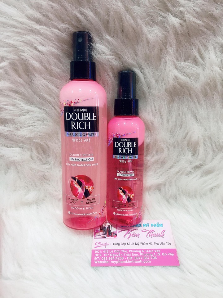 Double Rich xịt dưỡng tóc chăm sóc tóc hư tổn ( hồng ) 250ml hương nước hoa cam kết hàng đúng mô tả chất lượng đảm bảo an toàn đến sức khỏe người sử dụng